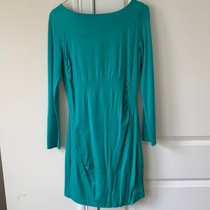 Green Diane Vin Furstenberg Long Sleeve Dress Size 10